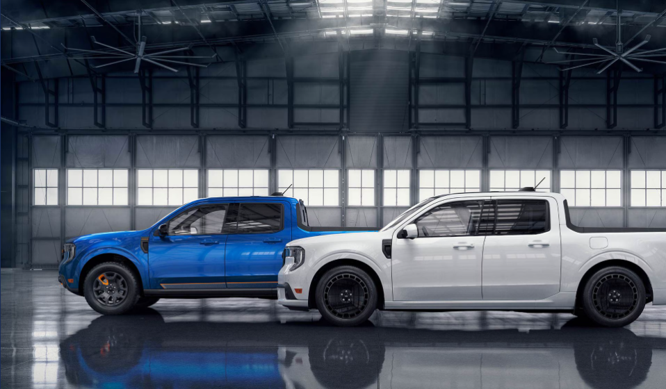 2025 Ford Maverick Blue White Warehouse